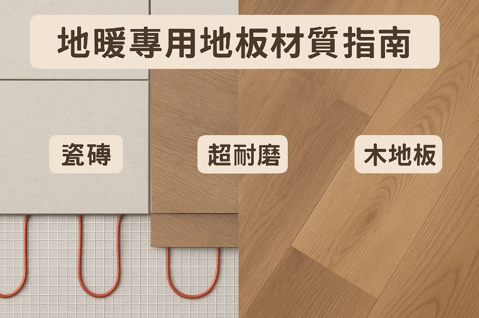 地暖適合哪些地板材質？導熱效果、穩定性與安裝注意事項全解析